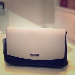 NWT Kate Spade Greer Black and White Crossbody bag